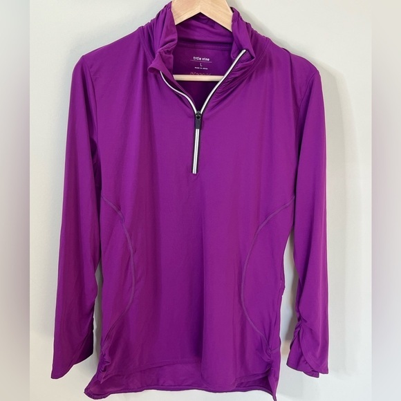 Title nine Tops - Title Nine Purple Pullover Long Sleeve Athletic Top Size Large Runs Small